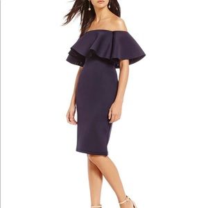 Gianni Bini Chrissy Off Shoulder Scuba Dress 0P